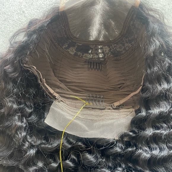 💫 100% HUMAN HAIR 22” DEEP BRAZILIAN WAVY LACE FRONT 4 x 4 FRONT PART WIG *NEW* - Picture 14 of 14